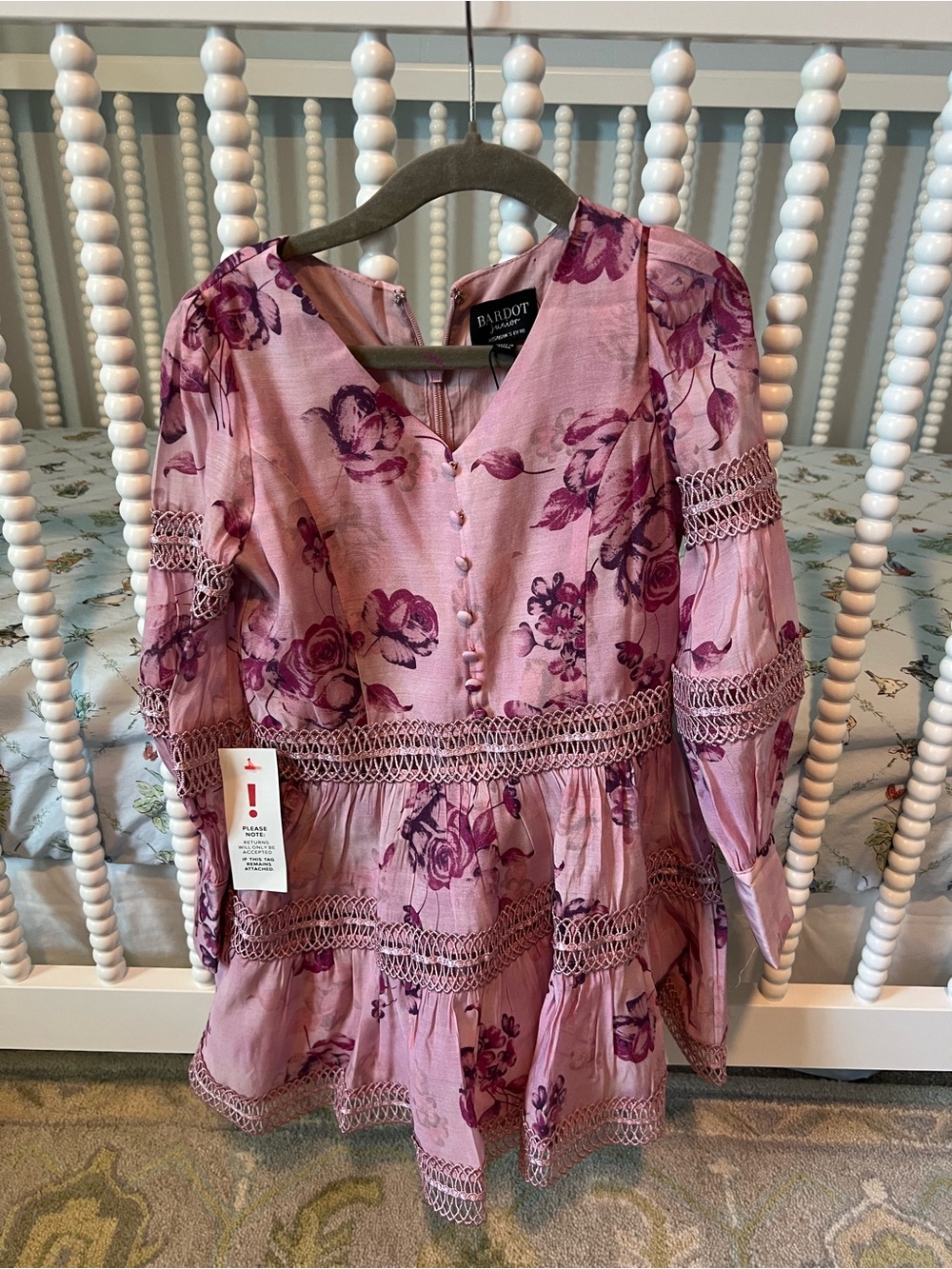 Bardot Junior Venice Mini Dress Pink Flora